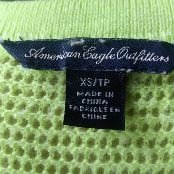 American Eagle Bright Yellow Button Up Cardigan - Picture 2 of 3